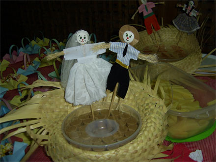 Festa junina, decoração da mesa.