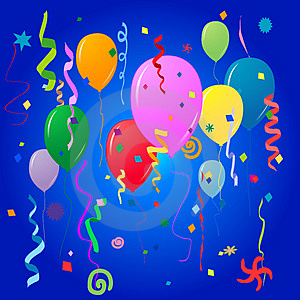 Festas ,usando balões.