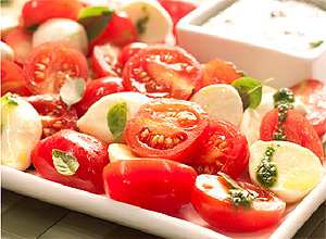 Salada caprese delicada