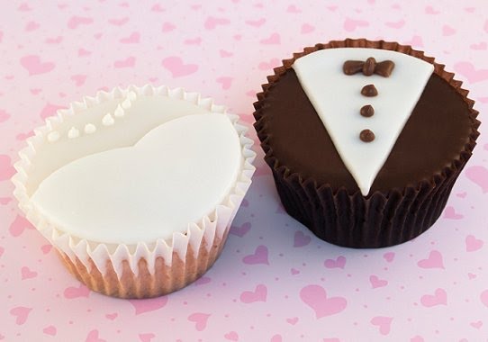 Cupcake, decorados para casamento.