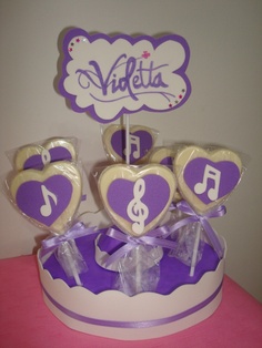 Festa tema Violetta Disney, decoração.