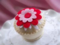 Cupcake de tecido, tutorial.
