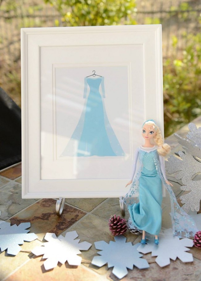 Festa Frozen, decoração.