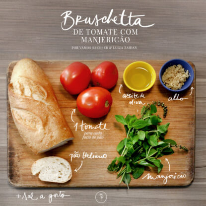 Escolha sua receita de bruschetta