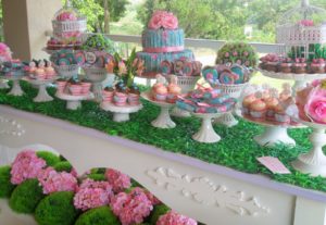 Mesa de doces e sua decoração
