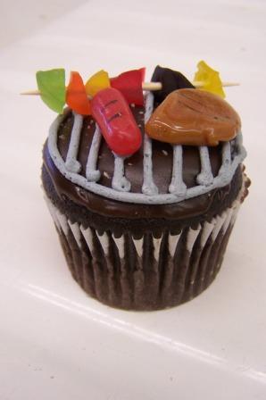 Cupcake tema churrasco.