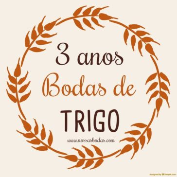 Decoração para as bodas de trigo