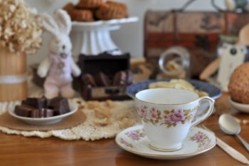 Decoração para um café da manhã na Páscoa