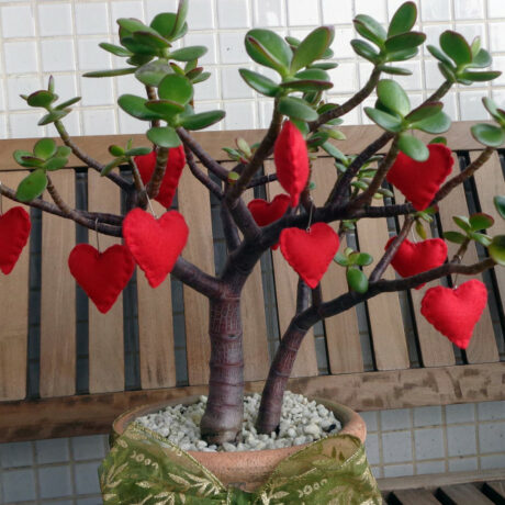 Árvore natalina de corações