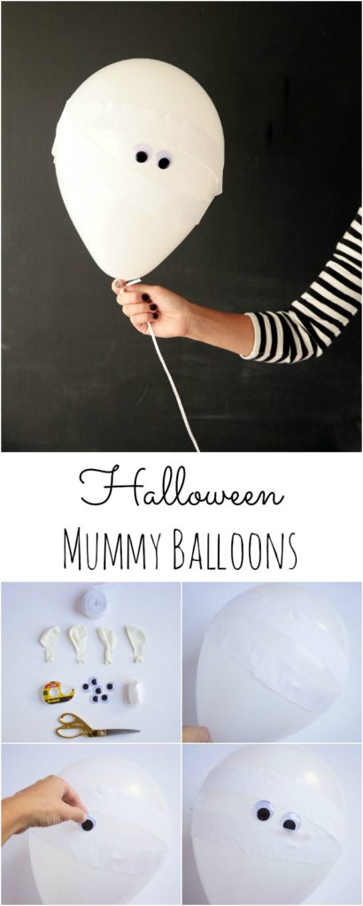 Balões  para o halloween.