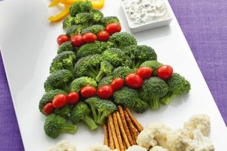 Deliciosa ceia natalina vegetariana servindo 8 pessoas
