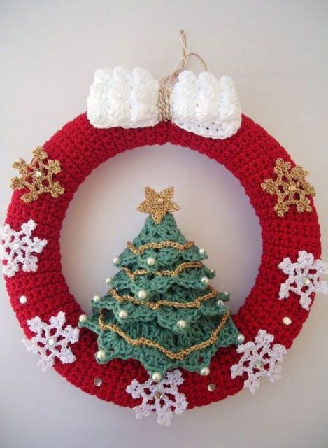 Seu Natal decorado com crochê